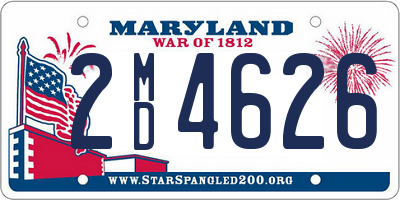 MD license plate 2MD4626