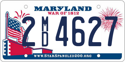 MD license plate 2MD4627