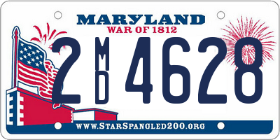 MD license plate 2MD4628