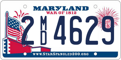 MD license plate 2MD4629