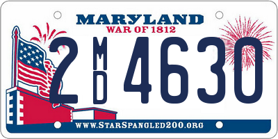 MD license plate 2MD4630