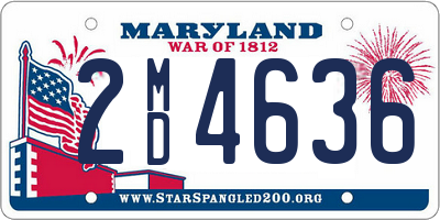 MD license plate 2MD4636