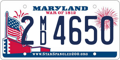 MD license plate 2MD4650