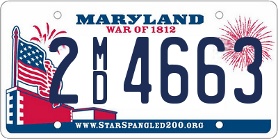 MD license plate 2MD4663