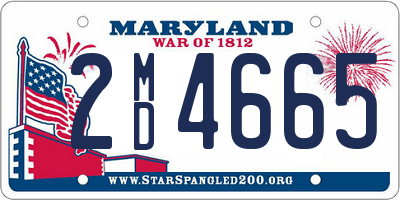 MD license plate 2MD4665