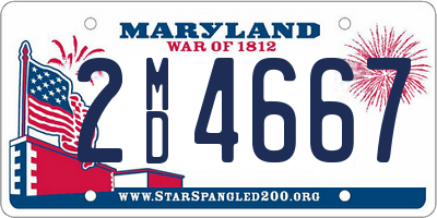 MD license plate 2MD4667