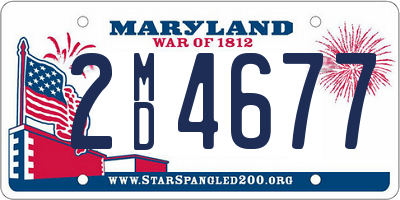 MD license plate 2MD4677