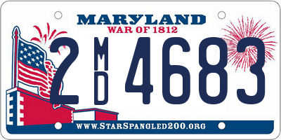 MD license plate 2MD4683