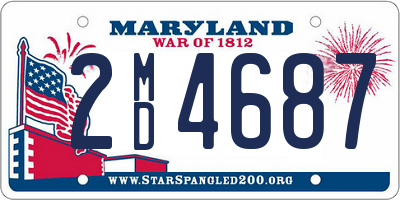 MD license plate 2MD4687