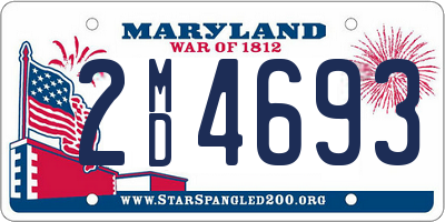 MD license plate 2MD4693