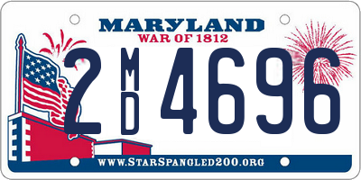 MD license plate 2MD4696