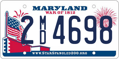 MD license plate 2MD4698