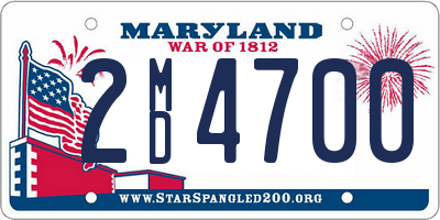 MD license plate 2MD4700