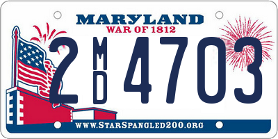 MD license plate 2MD4703