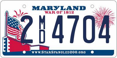 MD license plate 2MD4704