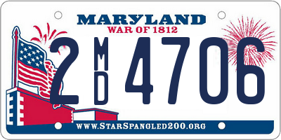 MD license plate 2MD4706