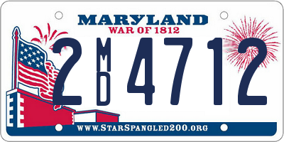 MD license plate 2MD4712