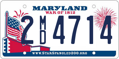 MD license plate 2MD4714