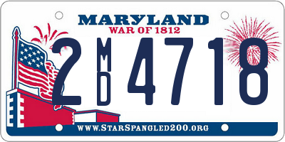 MD license plate 2MD4718