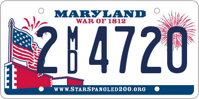 MD license plate 2MD4720