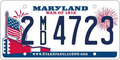 MD license plate 2MD4723