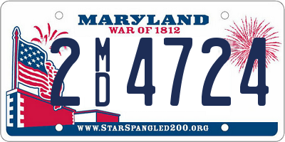 MD license plate 2MD4724