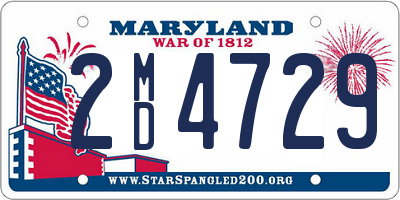 MD license plate 2MD4729