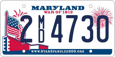 MD license plate 2MD4730