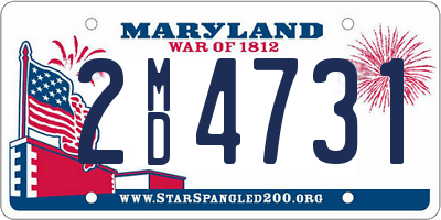 MD license plate 2MD4731