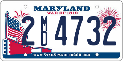 MD license plate 2MD4732