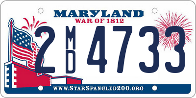 MD license plate 2MD4733