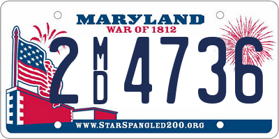 MD license plate 2MD4736