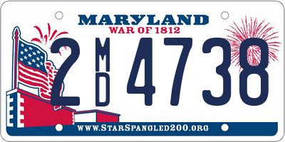 MD license plate 2MD4738