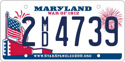 MD license plate 2MD4739