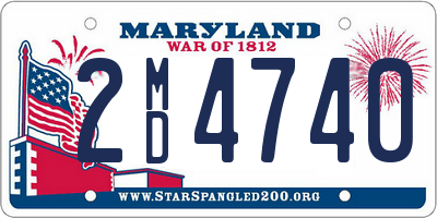 MD license plate 2MD4740