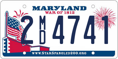 MD license plate 2MD4741