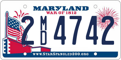 MD license plate 2MD4742