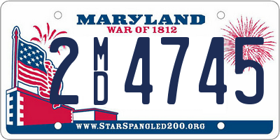 MD license plate 2MD4745