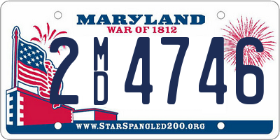 MD license plate 2MD4746