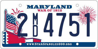 MD license plate 2MD4751