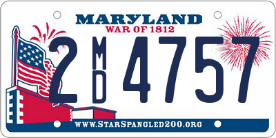 MD license plate 2MD4757