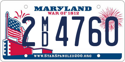 MD license plate 2MD4760