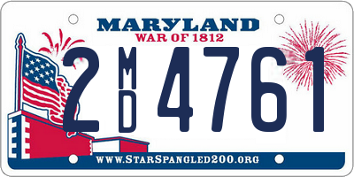 MD license plate 2MD4761