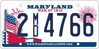 MD license plate 2MD4766