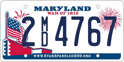 MD license plate 2MD4767