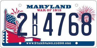 MD license plate 2MD4768