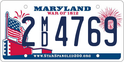 MD license plate 2MD4769