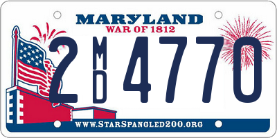 MD license plate 2MD4770