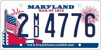 MD license plate 2MD4776