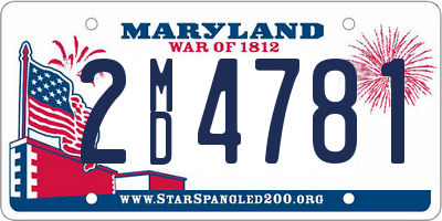 MD license plate 2MD4781